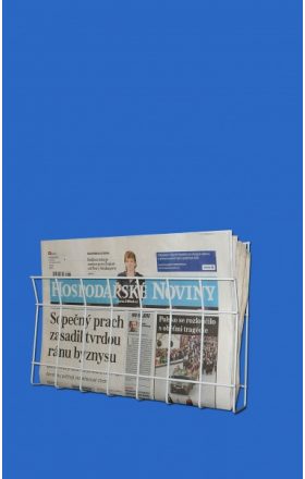 Foto - Drátěná kapsa na noviny s očky