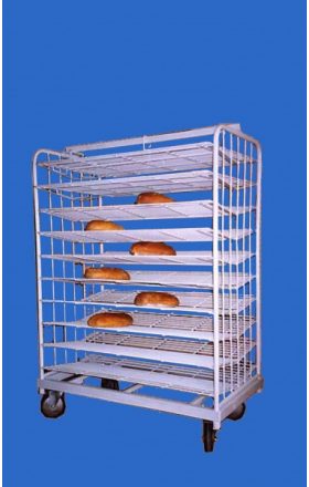 Container for bread with wheels