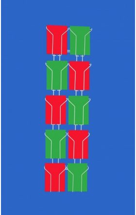 Hanging stationery holder, 10xA5, Y