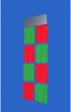 Držiak na tlačivo Leader, 8xA4 s logom