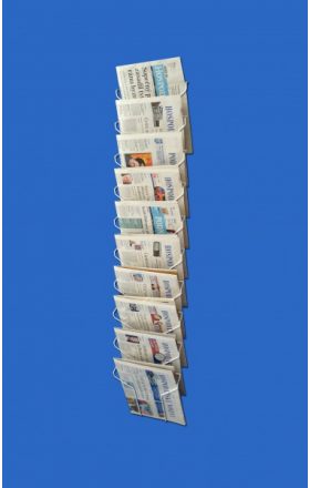 Foto - Zeitungsständer - 10 vertikale Fächer