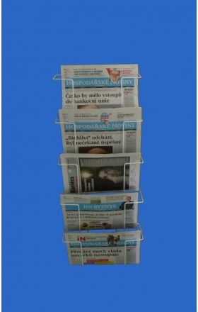 Hanging holder for newspapers, 5 pcs