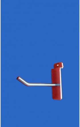 Foto - Hook simple for slotted panel, 100 mm, chrome